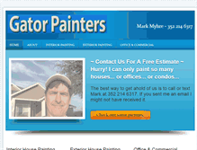 Tablet Screenshot of gatorpainters.com